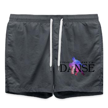 J’peux pas j’ai danse - idée cadeau humour - Short de bain - charbon - Devant - AI Model Male 185 light (185cm)