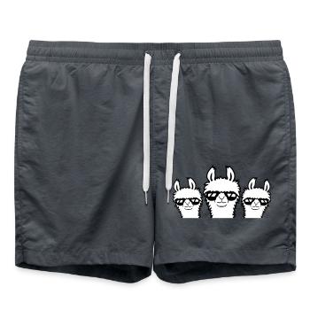 3 Llamas Lunettes de soleil Team Crew Three Friends Crew - Short de bain - charbon - Devant - AI Model Male 185 light (185cm)