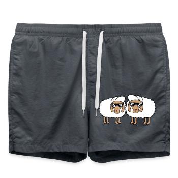 Two Sheep Sunglasses 2 Cappy Cap Summer Crew - Swim Trunks - anthracite - Front - AI Model Male 185 light (185cm)