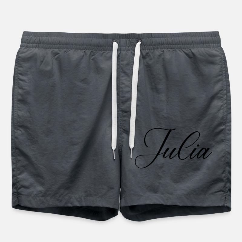 julia name - Badeshorts - Anthrazit