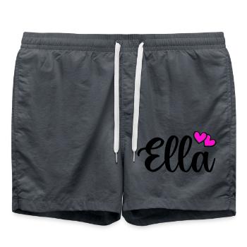 Nom d’Ella - Short de bain - charbon - Devant - AI Model Male 185 light (185cm)