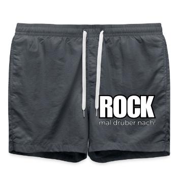 Rock mal drüber nach! - Badeshorts - Anthrazit - Vorne - AI Model Male 185 light (185cm)