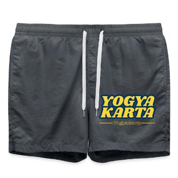 Yogyakarta Indonesia - Swim Trunks - anthracite - Front - AI Model Male 185 light (185cm)