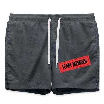 Team Mitglied - Badeshorts - Anthrazit - Vorne - AI Model Male 185 light (185cm)