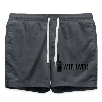Was ist los? - Badeshorts - Anthrazit - Vorne - AI Model Male 185 light (185cm)