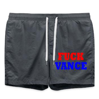fuck vance - Short de bain - charbon - Devant - AI Model Male 185 light (185cm)