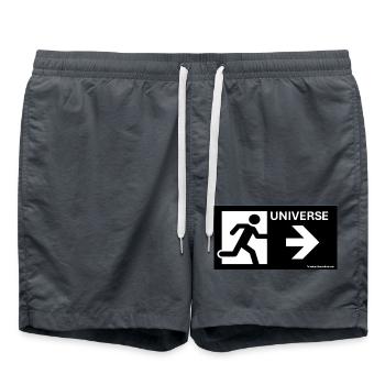 Astronomy Universe Telescope Specialists - Swim Trunks - anthracite - Front - AI Model Male 185 light (185cm)