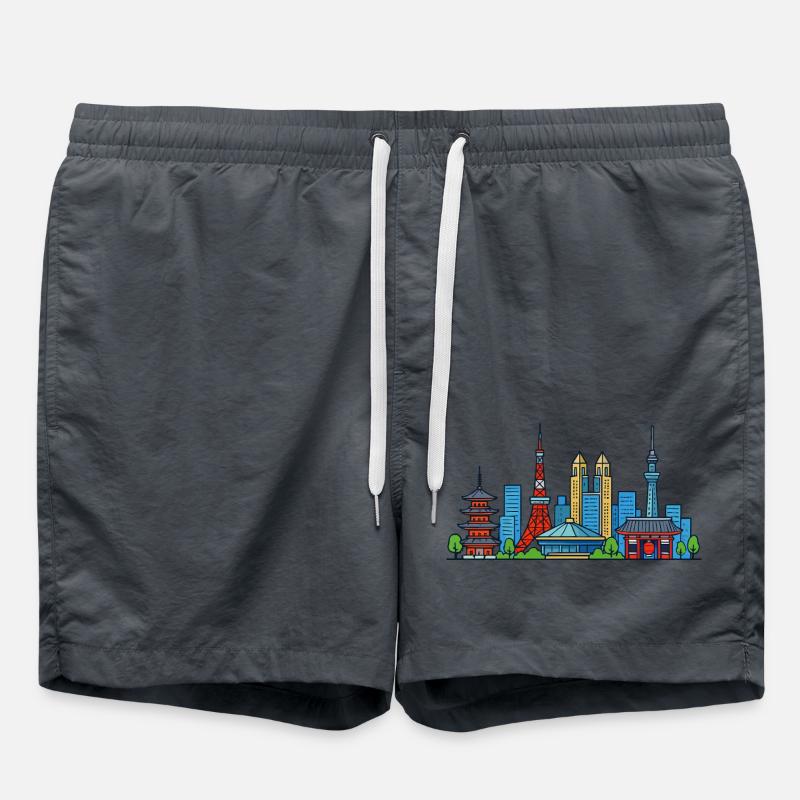 Tokyo - Swim Trunks - anthracite
