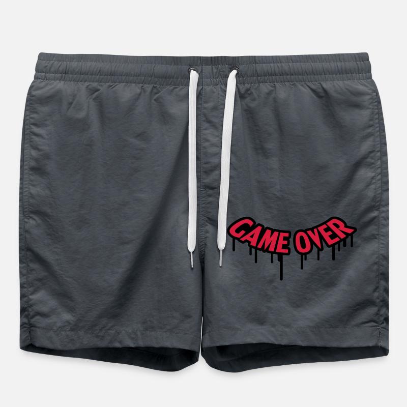 Game Over Graffiti - Swim Trunks - anthracite