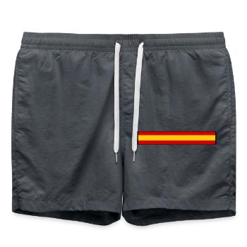 Drapeau Espagne - Short de bain - charbon - Devant - AI Model Male 185 light (185cm)