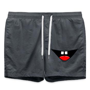 Masque BD rire - Short de bain - charbon - Devant - AI Model Male 185 light (185cm)