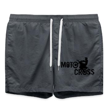 Motocross - Swim Trunks - anthracite - Front - AI Model Male 185 light (185cm)
