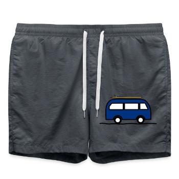 VAN. SURF. LIVE THE HOLIDAYS. HOLIDAYS. - Swim Trunks - anthracite - Front - AI Model Male 185 light (185cm)