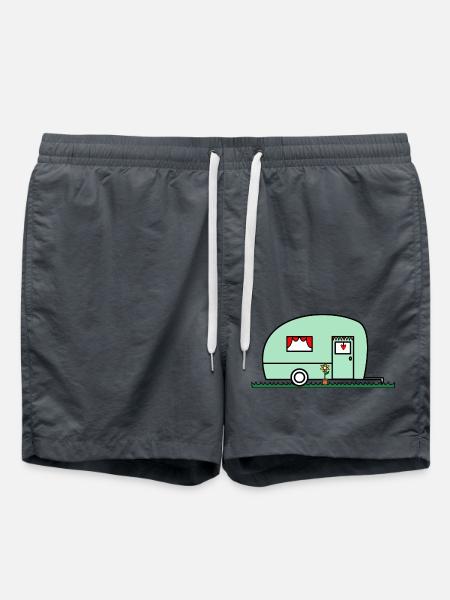 WOHNWAGEN. - CAMPING. - RUHESTAND. - Urlaub. REISE - Badeshorts - Anthrazit