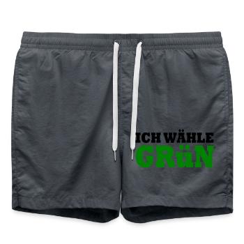 Die grünen - Badeshorts - Anthrazit - Vorne - AI Model Male 185 light (185cm)