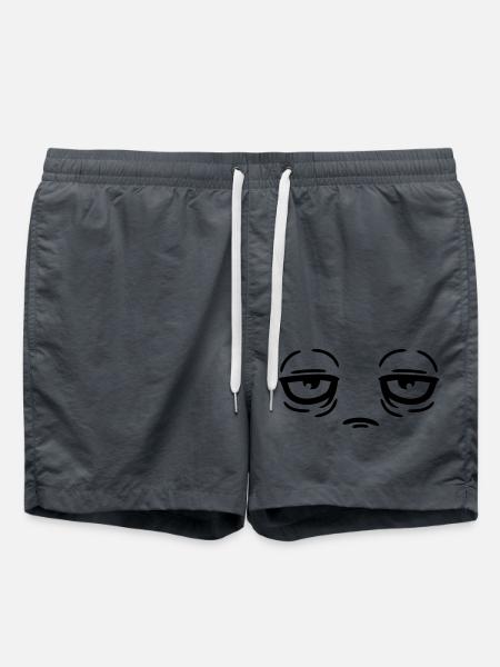 Tired funny face - Swim Trunks - anthracite