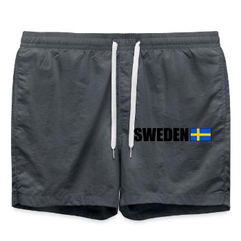 Schweden - Badeshorts - Anthrazit - Vorne - AI Model Male 185 light (185cm)