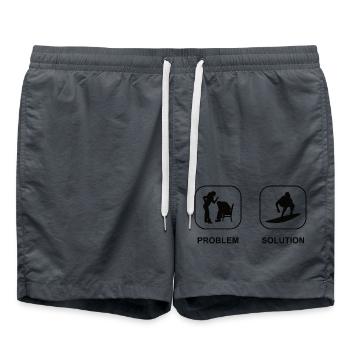 Surfer Surf moniteur surf surf surf - Short de bain - charbon - Devant - AI Model Male 185 light (185cm)