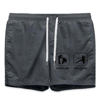 Handball club Handball handball players Handball players - Swim Trunks - anthracite - Front - AI Model Male 185 light (185cm)