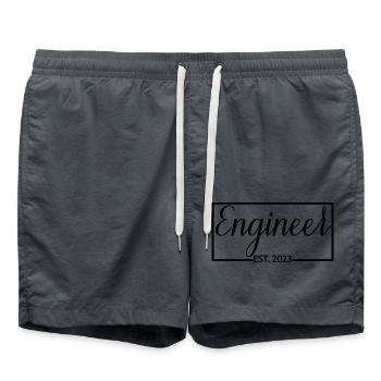 Ingénieur Est. 2023 Diplômé ingénieur étudiant - Short de bain - charbon - Devant - AI Model Male 185 light (185cm)