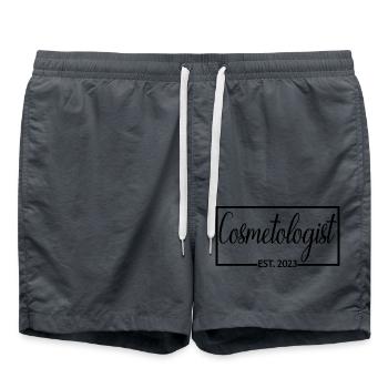 Cosmétologue Est. 2023 Cosmétologue diplômé - Short de bain - charbon - Devant - AI Model Male 185 light (185cm)