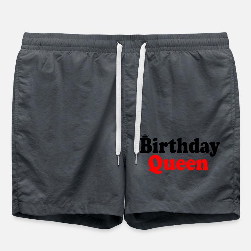 Birthday queen - Short de bain - charbon