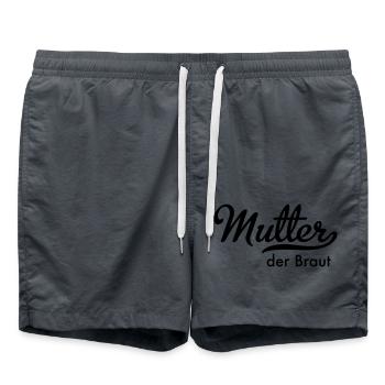 Mutter der Braut - Badeshorts - Anthrazit - Vorne - AI Model Male 185 light (185cm)
