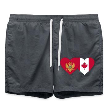 Monténégro Drapeau du Canada - Short de bain - charbon - Devant - AI Model Male 185 light (185cm)