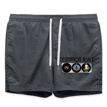 Destination Alsace BCB #tshirtalsace - Swim Trunks - anthracite - Front - AI Model Male 185 light (185cm)