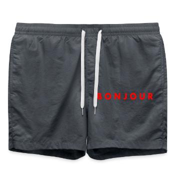 Bonjour - Short de bain - charbon - Devant - AI Model Male 185 light (185cm)