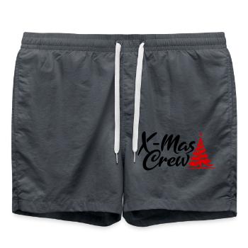 Weihnachtscrew X-Mas Crew - Badeshorts - Anthrazit - Vorne - AI Model Male 185 light (185cm)