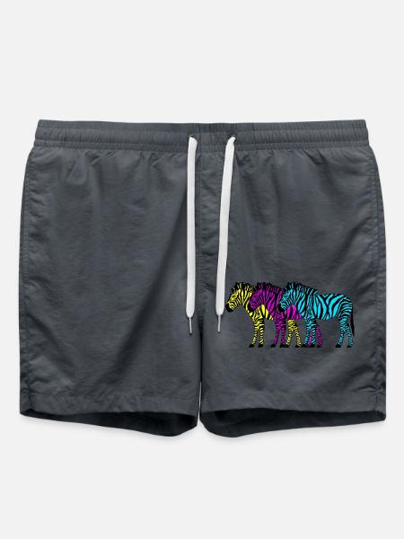 Zebras - Swim Trunks - anthracite