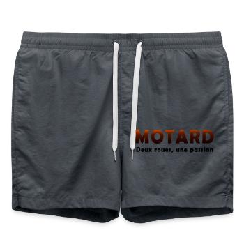 BIKER MOTORRAD NE ZUM FAHREN V - Badeshorts - Anthrazit - Vorne - AI Model Male 185 light (185cm)