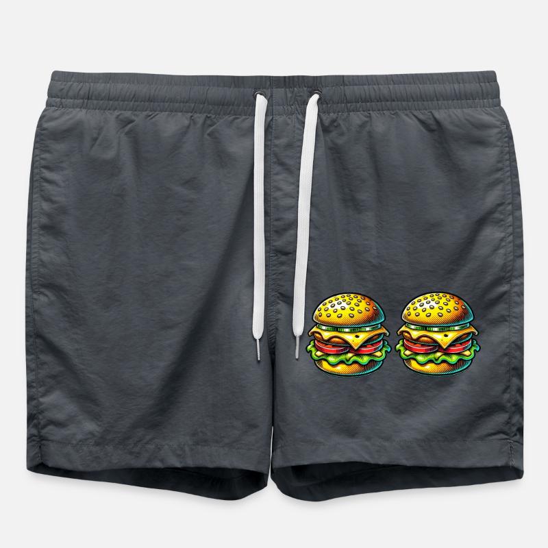 Hamburger - Swim Trunks - anthracite