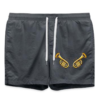 trumpet 2 - Swim Trunks - anthracite - Front - AI Model Male 185 light (185cm)