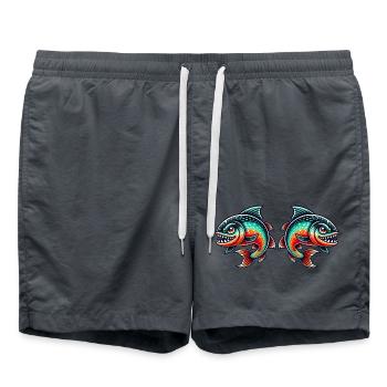 piranha 2 - Badeshorts - Anthrazit - Vorne - AI Model Male 185 light (185cm)