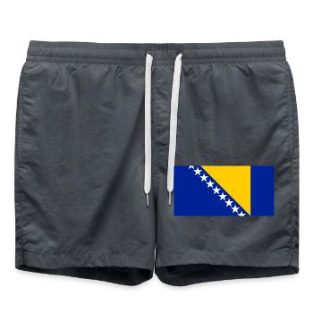 Bosnia and Herzegovina - Swim Trunks - anthracite - Front - AI Model Male 185 light (185cm)