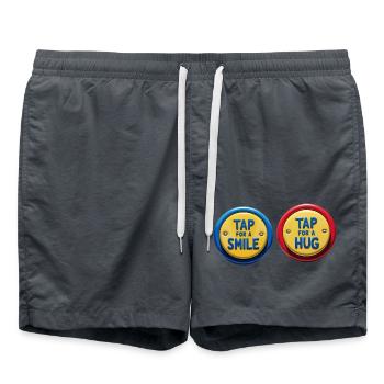 Tap for a smile - Swim Trunks - anthracite - Front - AI Model Male 185 light (185cm)