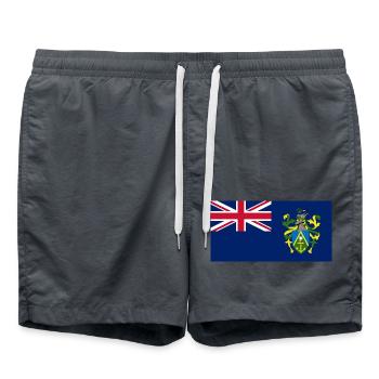 Pitcairn Islands - Swim Trunks - anthracite - Front - AI Model Male 185 light (185cm)