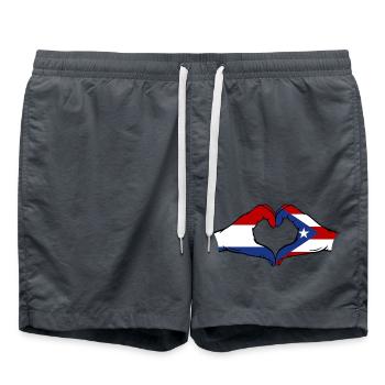 Holland Puerto Rico Hände Herzform - Badeshorts - Anthrazit - Vorne - AI Model Male 185 light (185cm)