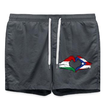 Hongrie Porto Rico Mains Forme de Coeur Utilisé - Short de bain - charbon - Devant - AI Model Male 185 light (185cm)