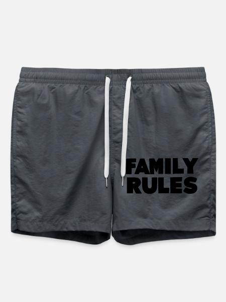 Family Rules - Swim Trunks - anthracite