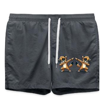 Gepard DAB Comic 2 - Swim Trunks - anthracite - Front - AI Model Male 185 light (185cm)