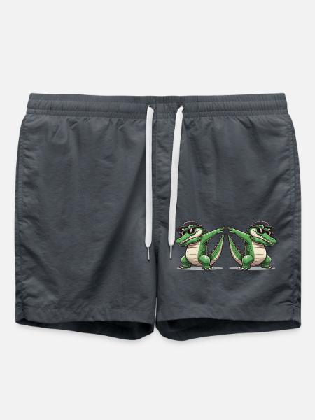 Crocodile Comic Dabbing 2 - Swim Trunks - anthracite