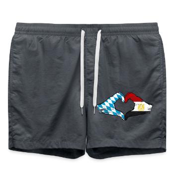 Bavaria Egypt Flag Hands Heart Shape Used - Swim Trunks - anthracite - Front - AI Model Male 185 light (185cm)