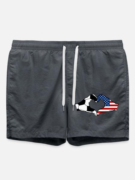 USA Soccer Heart Hands - Swim Trunks - anthracite