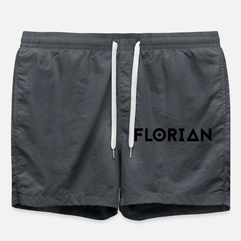 First name Florian - Swim Trunks - anthracite