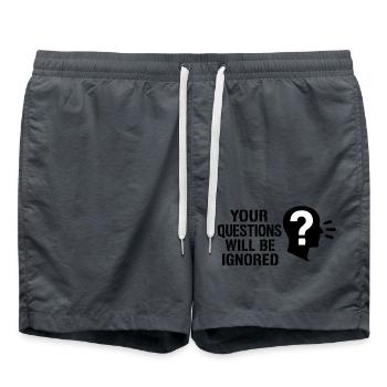 Your Questions will be ignored - Badeshorts - Anthrazit - Vorne - AI Model Male 185 light (185cm)
