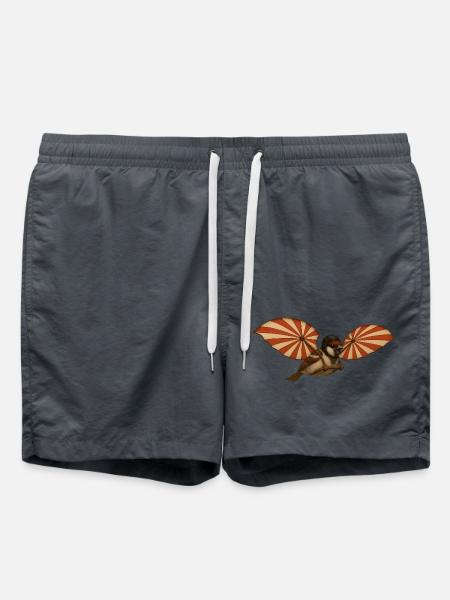 Ulmer Spatz als Schneider von Ulm - Badeshorts - Anthrazit