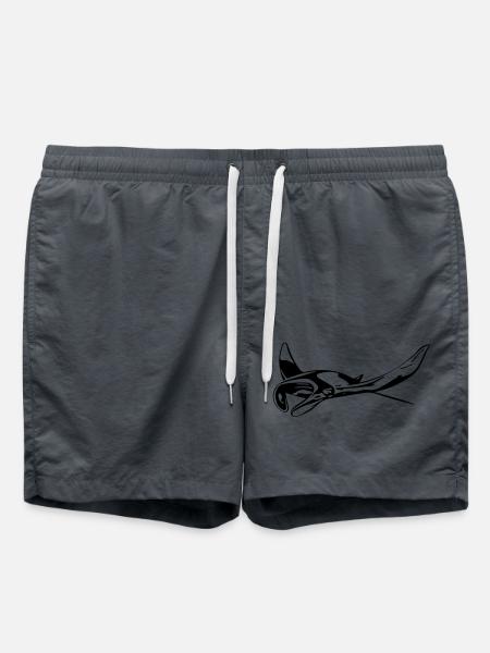 Manta Rays - Swim Trunks - anthracite